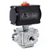 Ball Valves with Double Acting Actuators  ,,DA-314, 3 way Ball Valves with Double Acting Actuators, Full Bore , 1000 psi